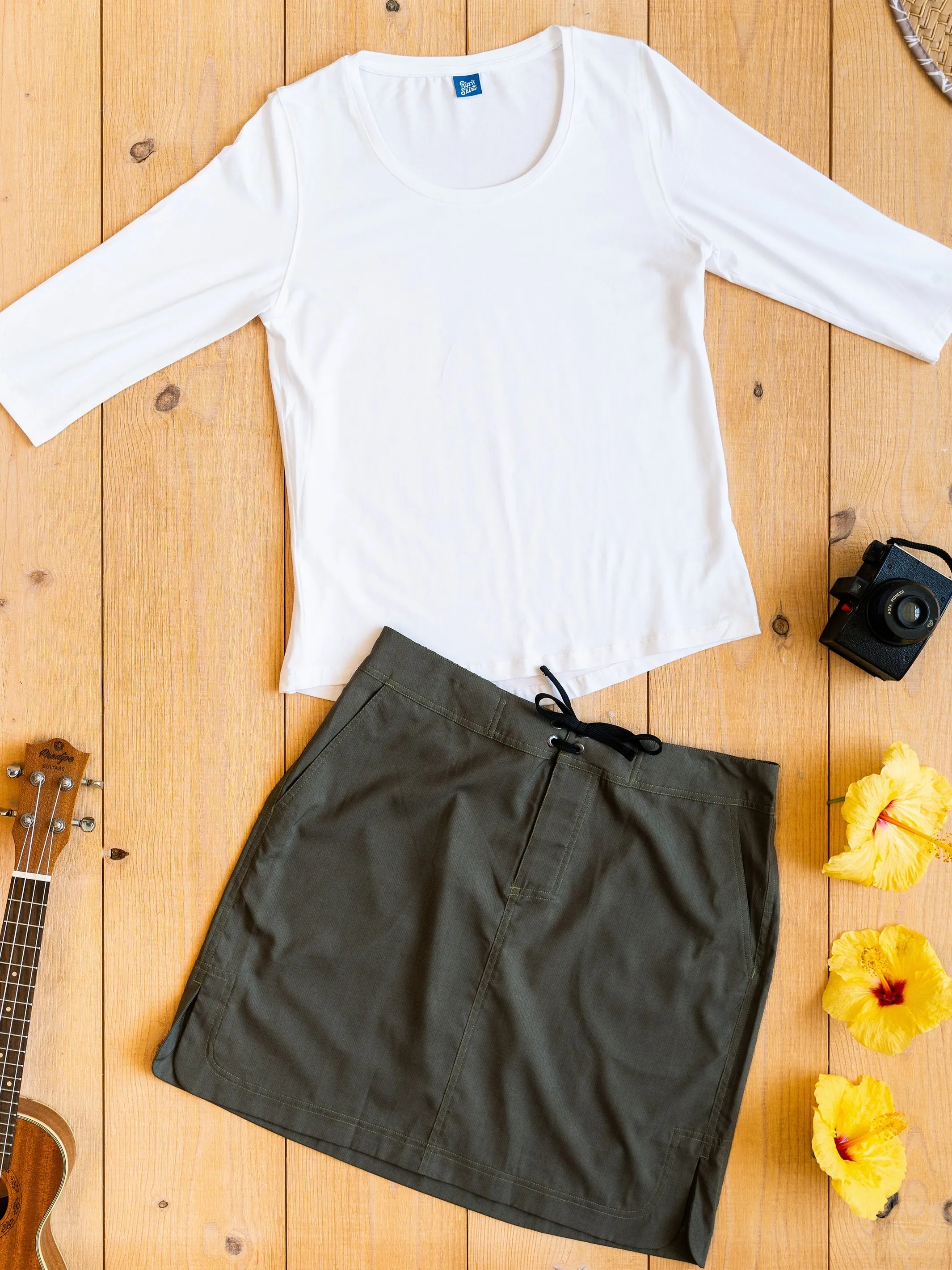 White | Everyday 3/4 Sleeve
