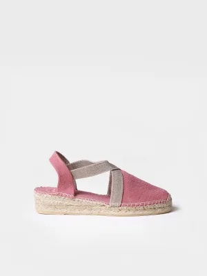Women's flat vegan espadrilles in cotton fabric - VERDI-V