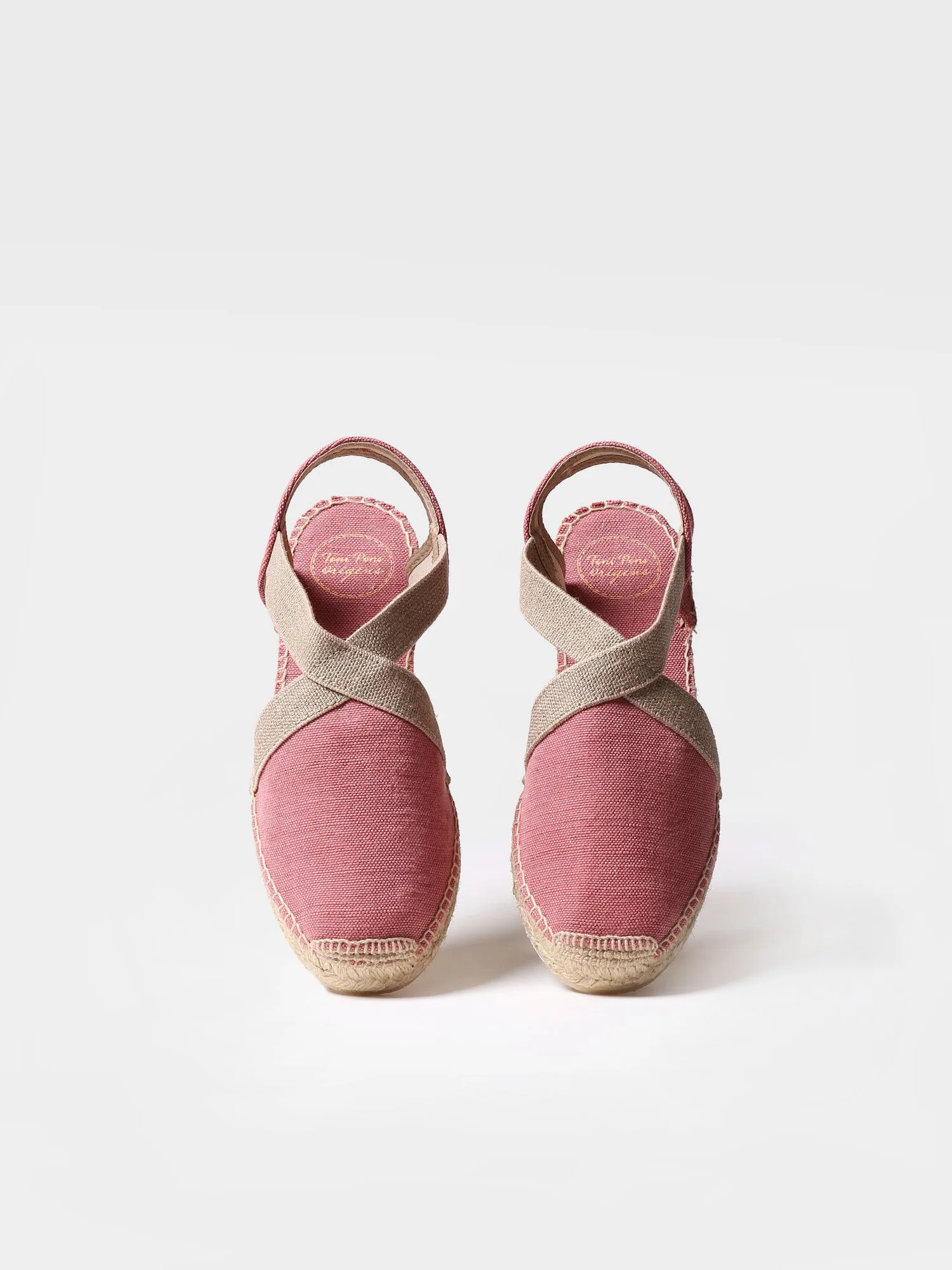 Women's flat vegan espadrilles in cotton fabric - VERDI-V