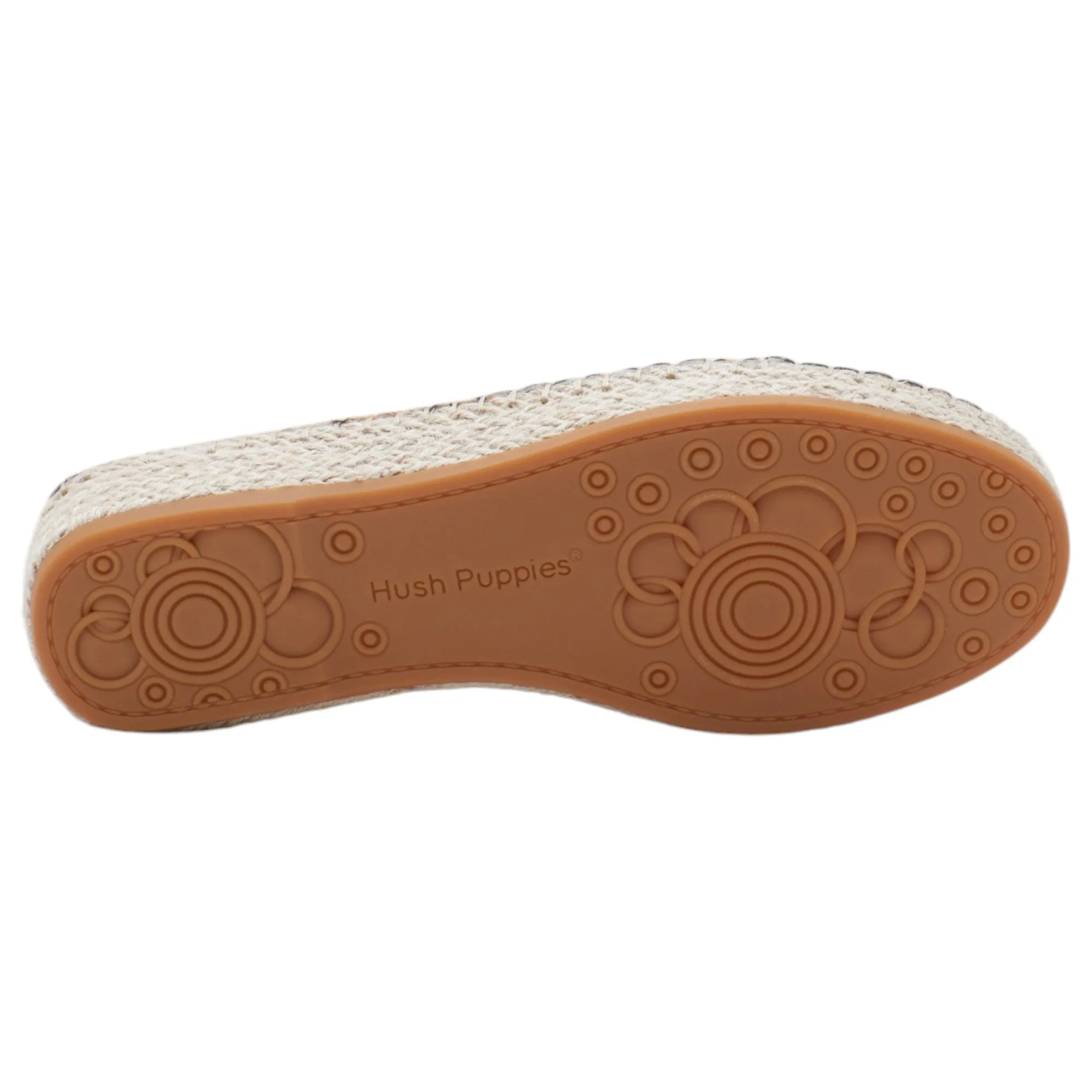 Womens Hush Puppies Banu Leopard Flats Casual Leather Shoes