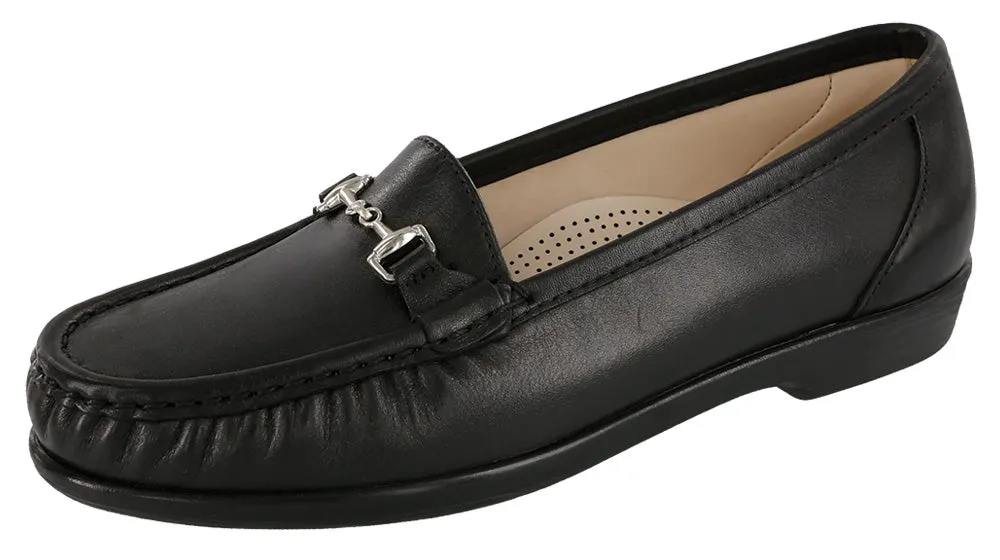 Women's Metro Slip On Loafer in Smooth Black