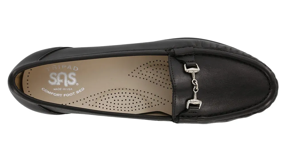 Women's Metro Slip On Loafer in Smooth Black