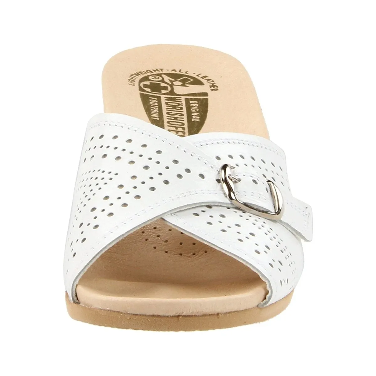 Worishofer Women's 251 Slide White Leather