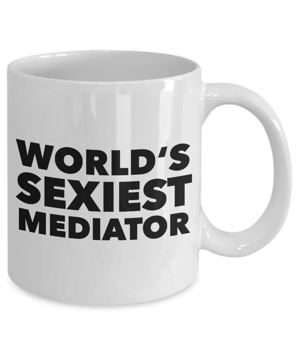 World's Sexiest Mediator Mug Mediation Gifts Ceramic Coffee Cup﻿